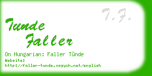 tunde faller business card